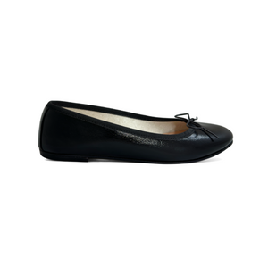 NICOLE in Black Naplak Patent - Leather sole