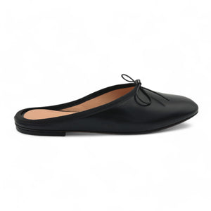 OLGA MULE in Black Nappa