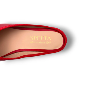 OLGA MULE in Nappa Rosso