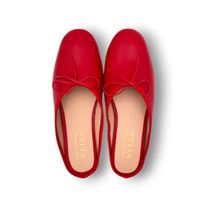 OLGA MULE in Nappa Rosso